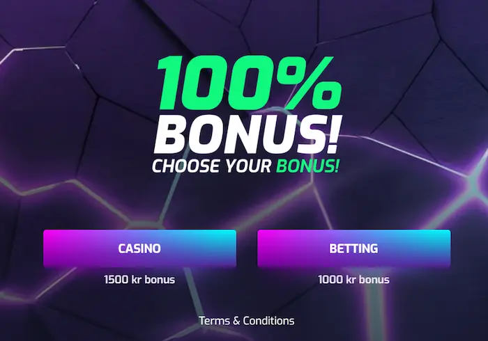 X3000 Casino bonus